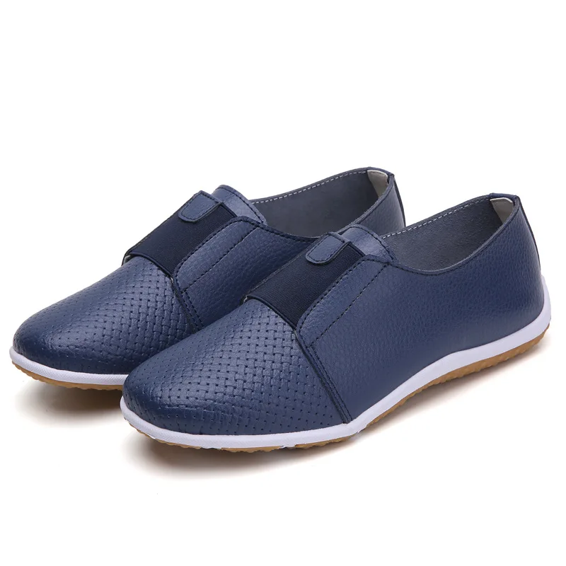 

Women Moccasins Genuine Leather Flat Shoes Woman Slip On Loafers Ladies Shoes Breathable Casual Women's Flats Sneakers Women