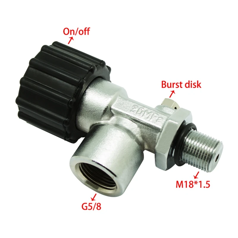 Клапан для подводного плавания PCP m18x1 5 30 мпа наполняемая воздухом станция