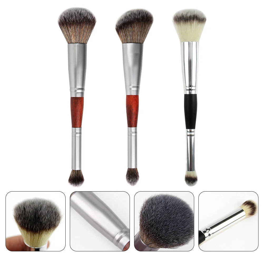 

Brush Eyeshadow Makeup Woman Brushes Double Head Stick Blush Suppliesfemale Tool Accessories Highlight Applicator Portable