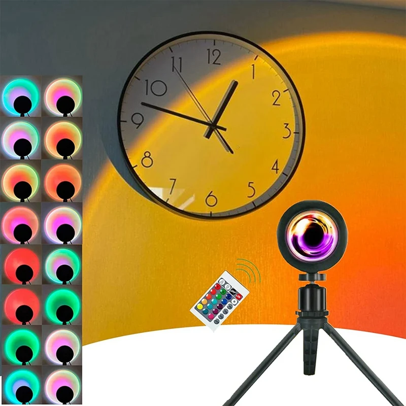 

Проекционная RGB-лампа с поворотом на 360 градусов, 16 цветов