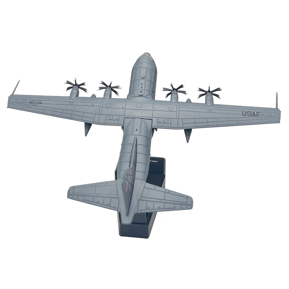 Фото Масштабная модель 1:200: Американский транспортный самолет Lockheed C-130 Hercules, литая металлическая военная модель C130, коллекционный сувенир/украшение №5
