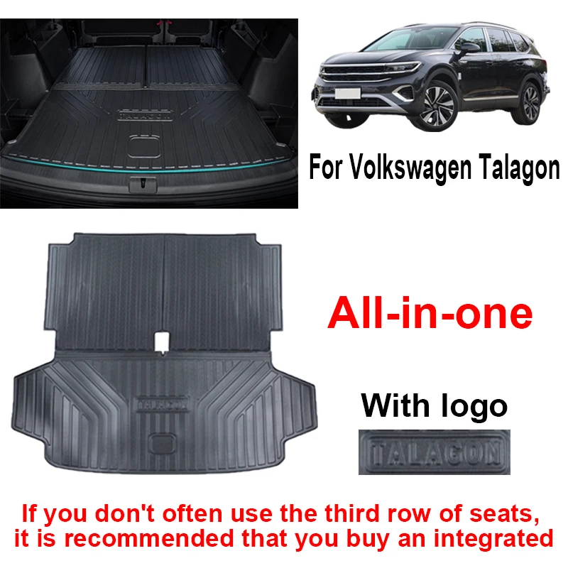 

Для VW для Volkswagen Talagon 2021 ~ 2026 2025 TPE автомобильный коврик для багажника, противогрязевой водонепроницаемый коврик для багажника, коврик для хранения, автоаксессуары