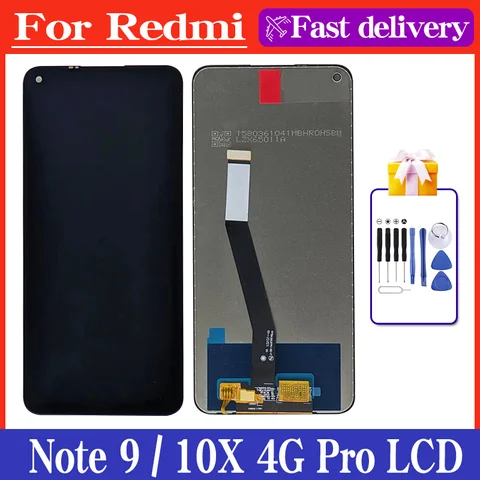 ЖК-дисплей 6,53 дюйма для Xiaomi Redmi Note 9 M2003J15SC, сенсорный экран для Redmi 10X, 4G, ЖК-дисплей M2003J15SG, дисплей M2003J15SS, оригинал