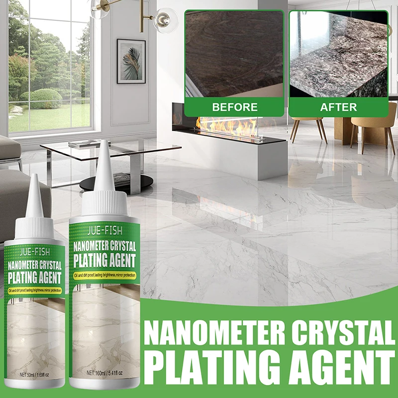

1Pc 50/160ml Kitchen Nano Crystal Plating Agent Wood Furniture Marble Scratch Repair Refurbishment Waterproof Protective Film