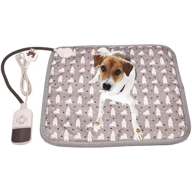 

Электрическое одеяло с подогревом для домашних животных, водонепроницаемый коврик с подогревом для кошек, с регулируемой температурой и ци...