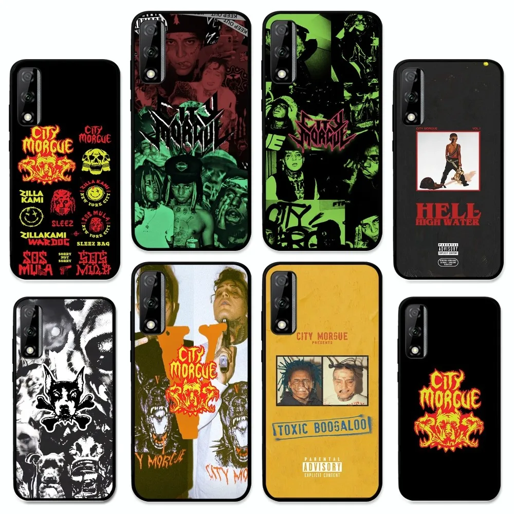 C-City M-Morgue Zillakami Phone Case For Huawei Y9 6 7 5 Prime Enjoy 7s 8 plus 7a 9e 9plus 8E Lite Psmart Shell