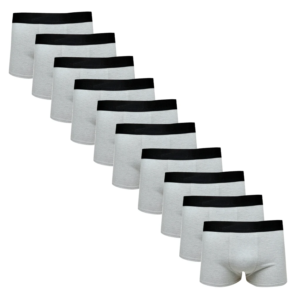 

Kit With 10 Boxer Cotton Confort Men's Briefs Part.B Grey
