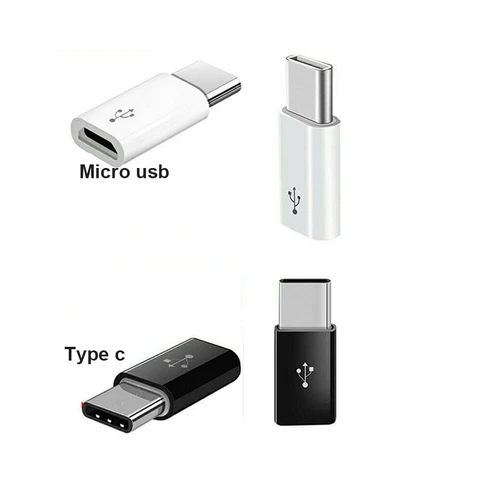 Переходник USB-C (разъем)/Micro USB (штекер), USB 2.0, для зарядки, для телефонов Samsung, Xiaomi, Huawei