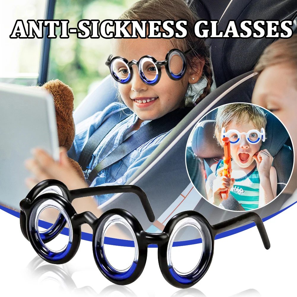 

Anti-Sickness Glasses For Cars Ships And Airplanes 3D Vertigo Prevention for Adults And Children Detachable Lensless Glasses