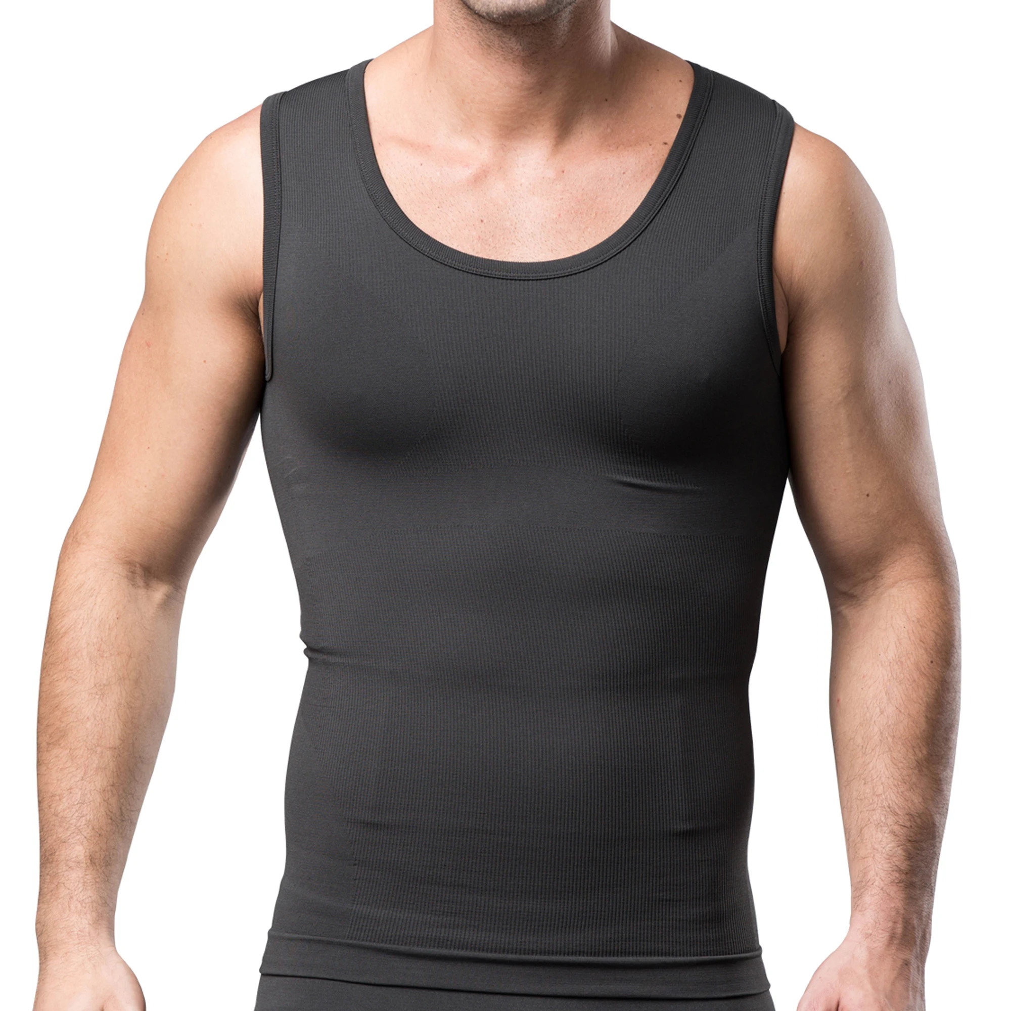 

Tummy Men Shirts Vests Chest Trainer Shapewear Gynecomastia Compression Slimming Abdomen Shaper Corset Waist Body Control Slim