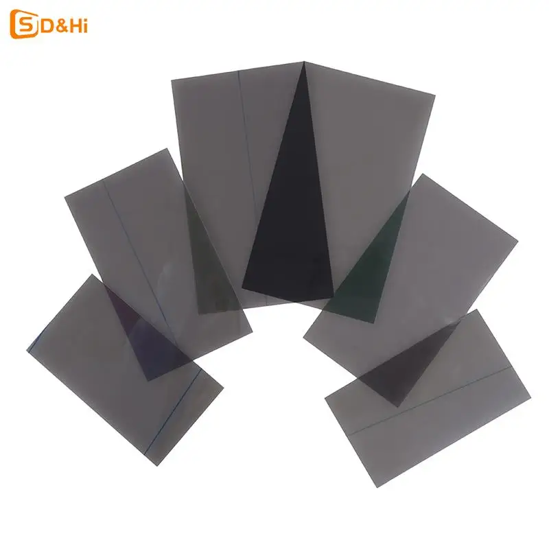 

6 Sizes Black New LCD Polarizer Polarizing Diffusor Film Sheets Polarized Light Film For Apple For IP 6 Plus 5.5'' Inch
