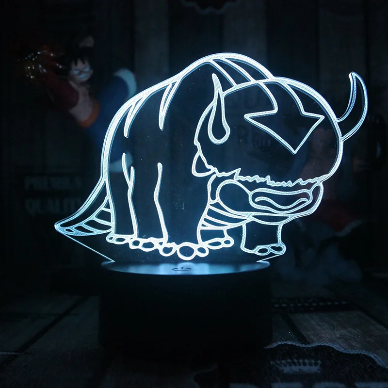 3D Taurus Lamp Night Light The Legend Figure Anime Lamp Usb Illusion Colorful Touch Remote Control for Kids Child Room Decor