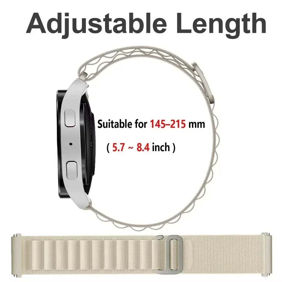 Alpine Loop для Samsung Galaxy Watch 7FE65Pro4 ClassicXiaomi Watch S4, нейлоновый браслет Redmi Watch 5, ремешок ActiveLite (art.: 3920cf84d535d) - 3920cf84d535d