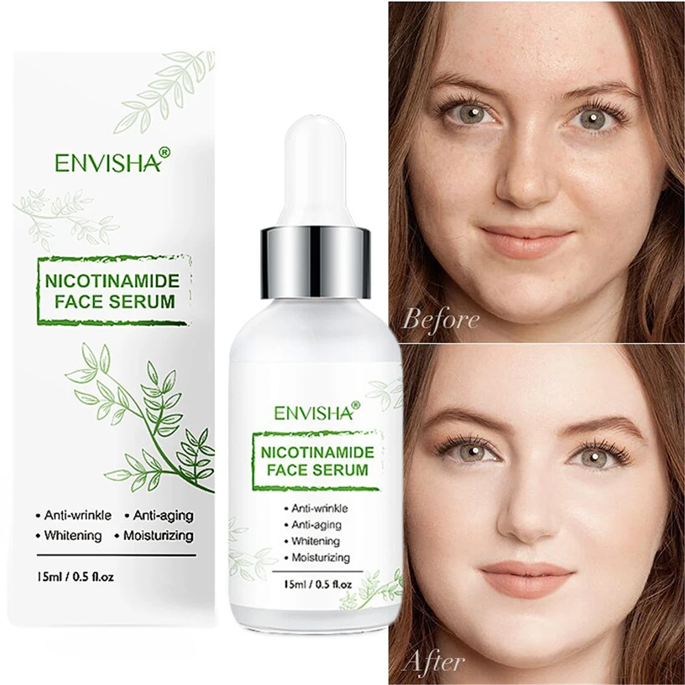 

Nicotinamide Face Serum Facial Essence 15ml Brighten Tighten Moisturize Hydrating Repair Soothe Soften Improve Skin Tone