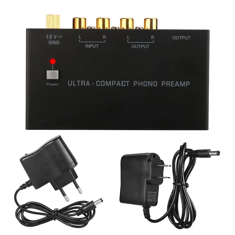 

PP400 Phono Preamp Preamplifier Ultra-compact Phono Preamp Record Player Music Signal Amplifier Stereo EU/US plug