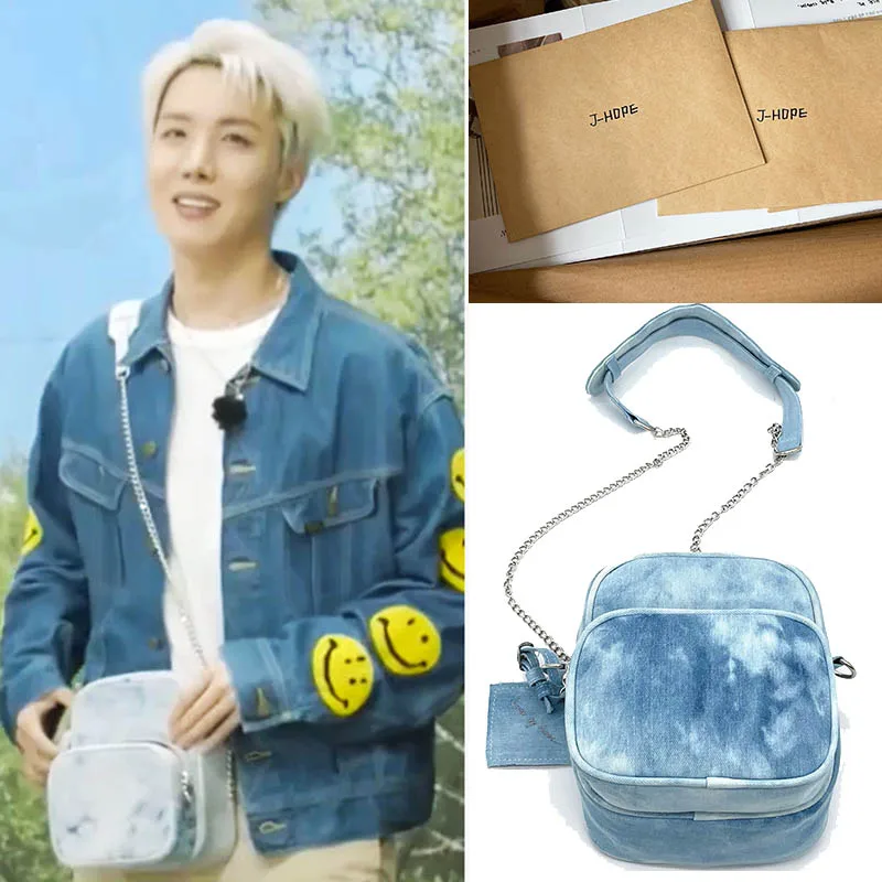 

Kpop Bangtan Boys Jhope Denim Bag Artist Made Crossbody Bags For Women Fashion Handbag Female Casual Branded Shoulder Handbags