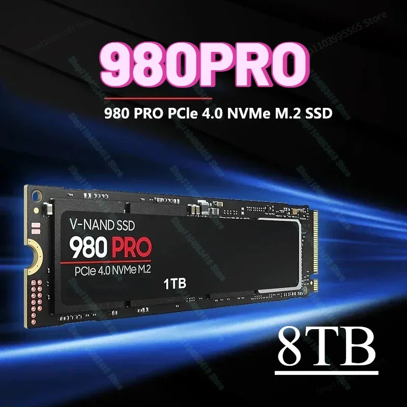100% новый 980PRO 8 ТБ 4 2 1 SSD NVMe PCIe Gen 0 x M.2 2280 Внутренний твердотельный жесткий диск для