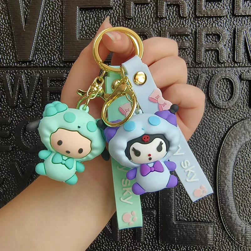 

Новинка, креативные брелоки Sanrio, милые брелоки в виде куклы с героями мультфильмов, брелок для ключей автомобиля, школьная сумка, подвеска, о...