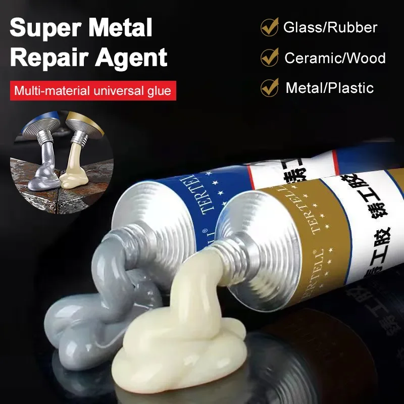 

100g Metal Repair Paste 2 In1 Adhesive Industrial High Strength Bonding Sealant Weld Seam Metal Extrusion Strong Casting AB Glue