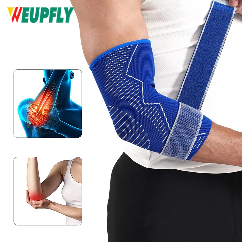

1Pcs Fitness Elbow Brace Compression Support Sleeve for Tendonitis,Tennis Elbow,Golf Elbow Treatment - Reduce Joint Pain