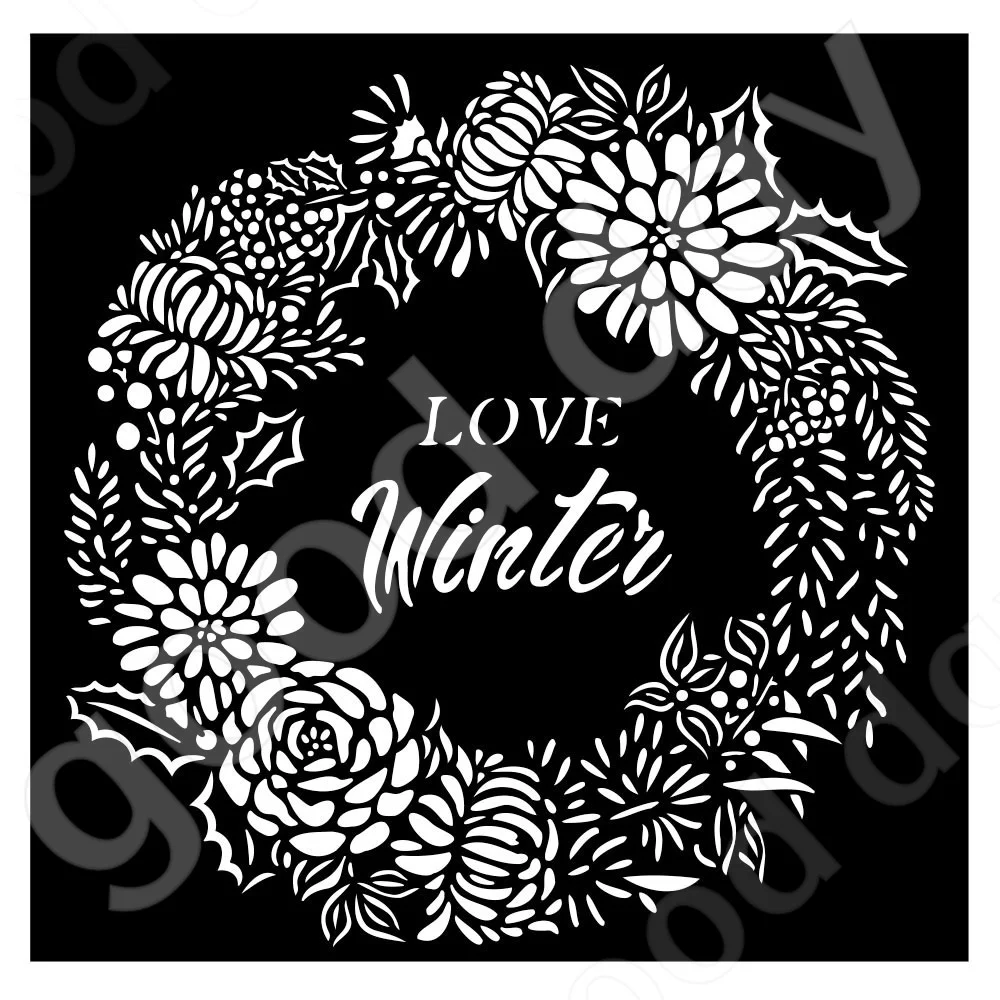 

New Christmas Love Winter Layered Production Stencil Scrapbook Diary Decoration Embossing Template Diy Greeting Card Handmade