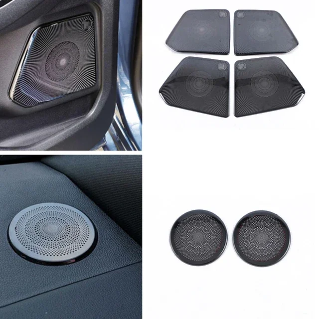 

Для Ford Escape Kuga 2020-2022 приборная панель из нержавеющей стали, приборная панель, динамик, дверная звуковая крышка, отделка, аксессуары для интерьера