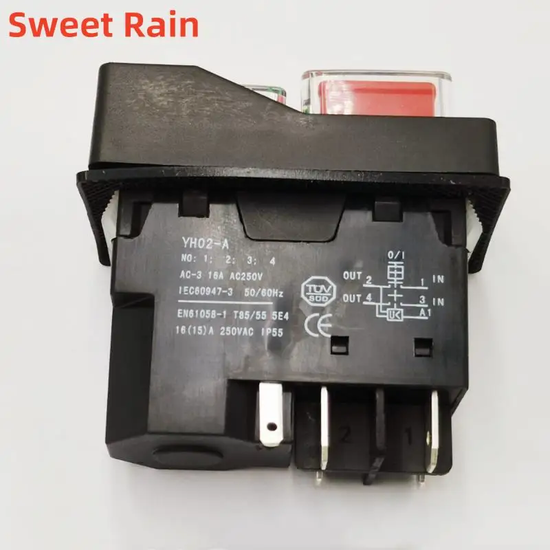 YH02-A 4 контакта/5 контактов электромагнитный стартер кнопочные переключатели 16A