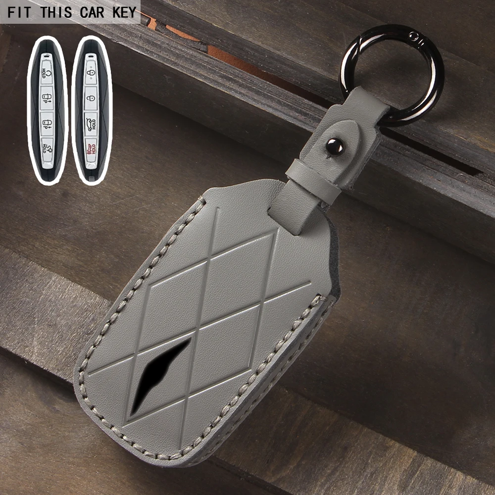 

Для Hyundai Genesis G80 2023 2024 2025 G70 G90 G90RS4 GV60 GV80 кожаный чехол для ключей от машины