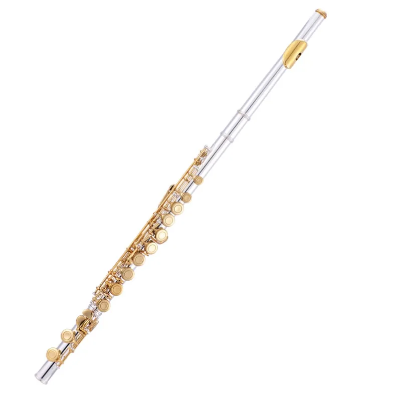 

2023 Newest Hot Sale Welcome Product Flute 16 Golden Plated Key Silver Plated Body Flute
