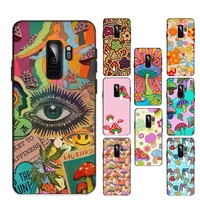 trippy psychedelic mushrooms phone case for samsung a51 a30s a52 a71 a12 for huawei honor 10i for oppo vivo y11 cover
