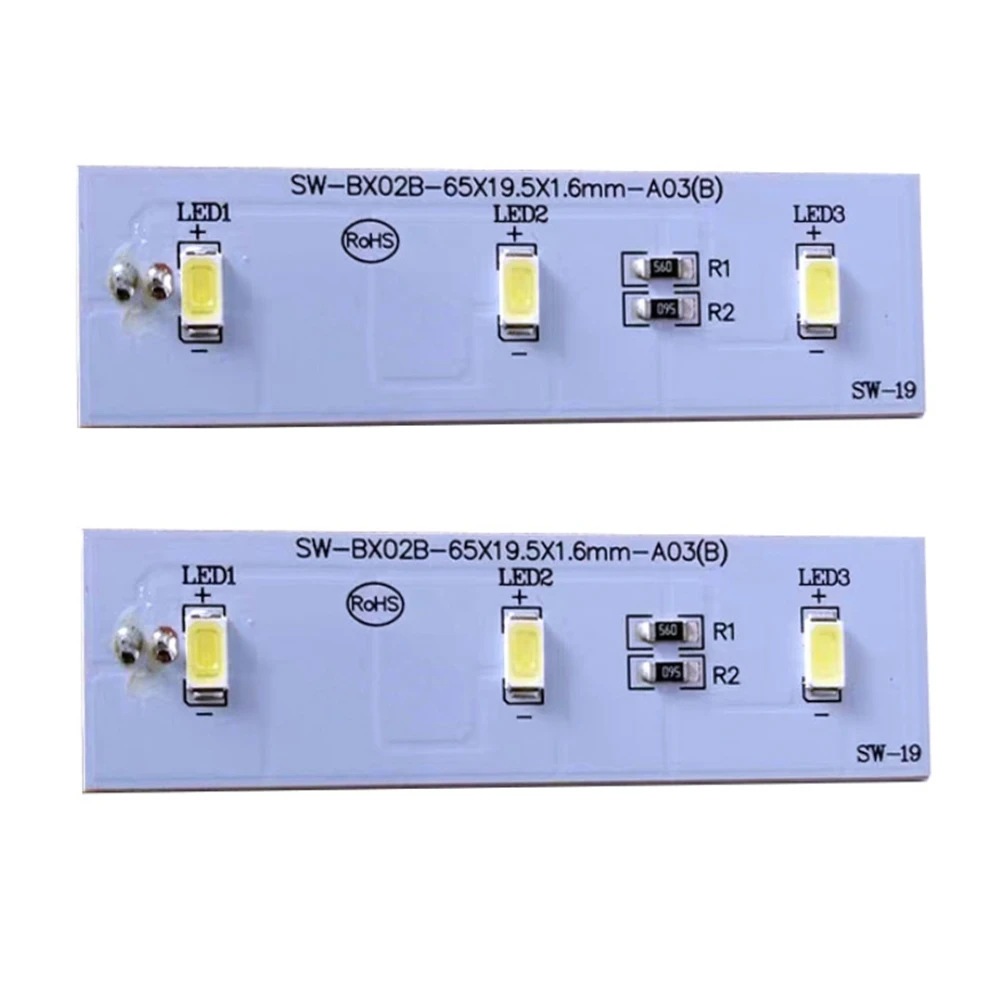 

2Pcs Refrigerator LED Light for Electrolux Freezer Parts ZBE2350HCA Light Bar SW-BX02B Replacement LED Strip Bar