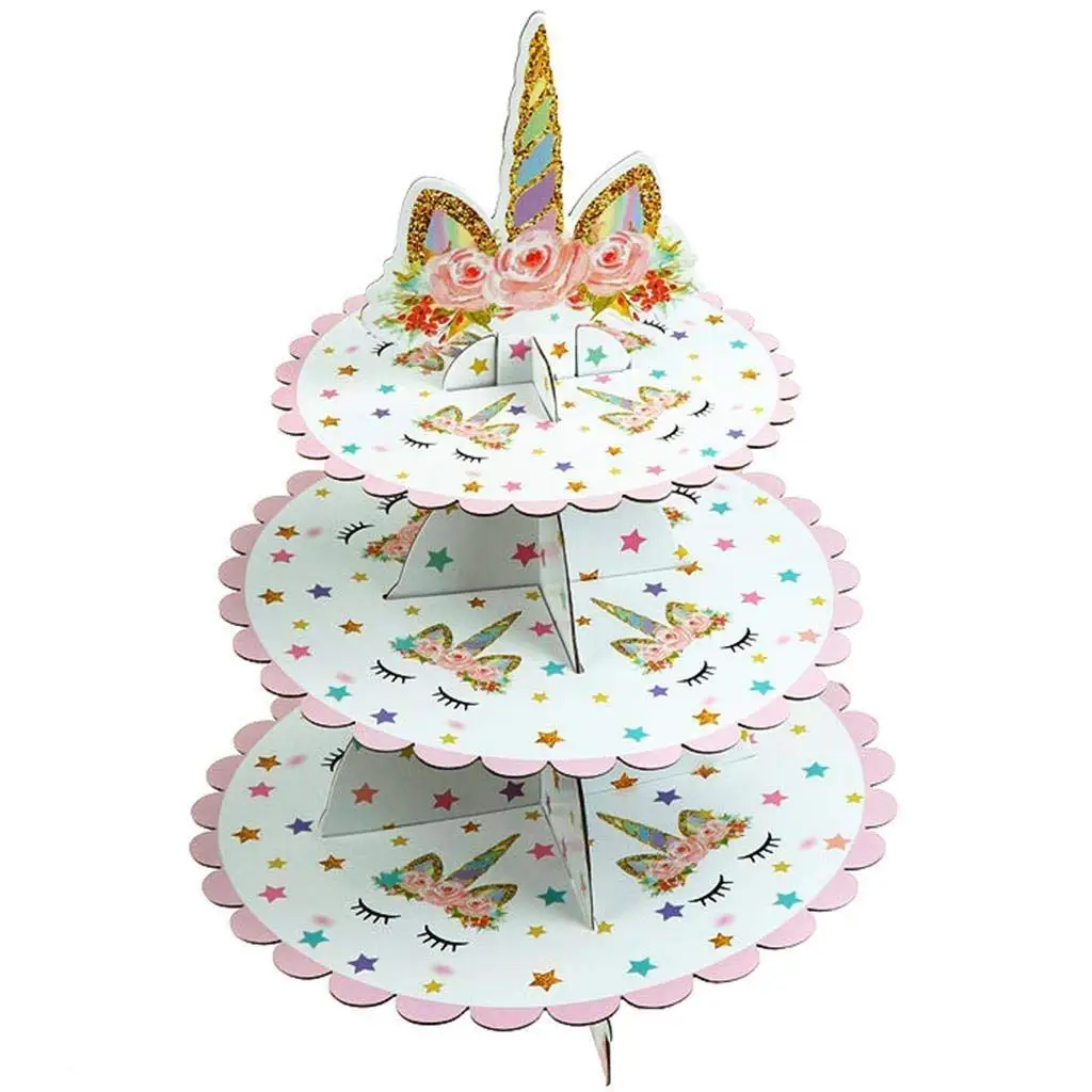 

Unicorn Cardboard Cupcake Stand Tower