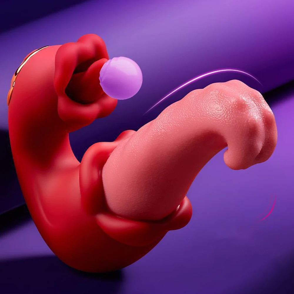 Вибраторы для лизания языка женщин стимулятор точки G клитора массажер влагалища