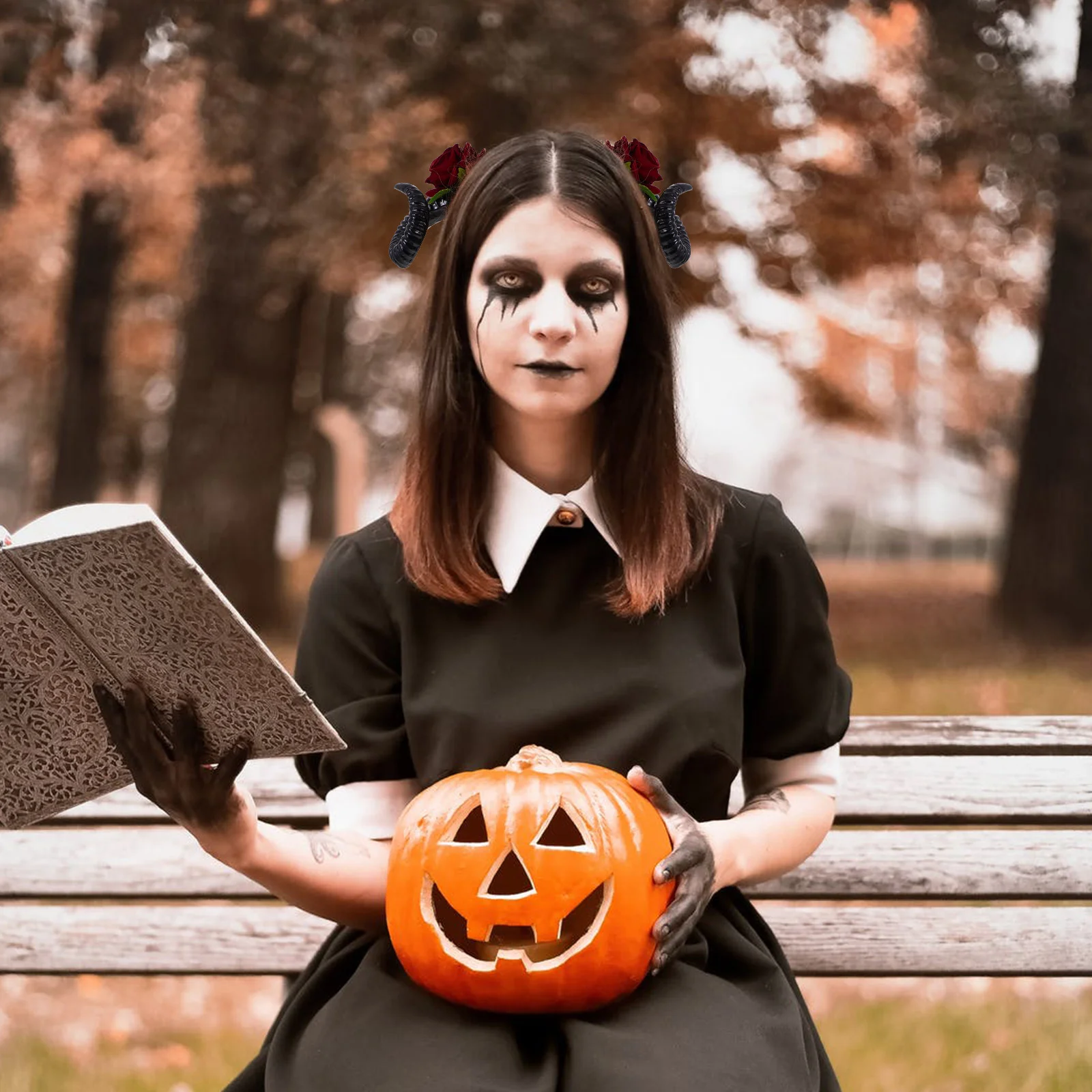 Заколка для волос с когтями белые рога косплея ювелирные изделия повязка на