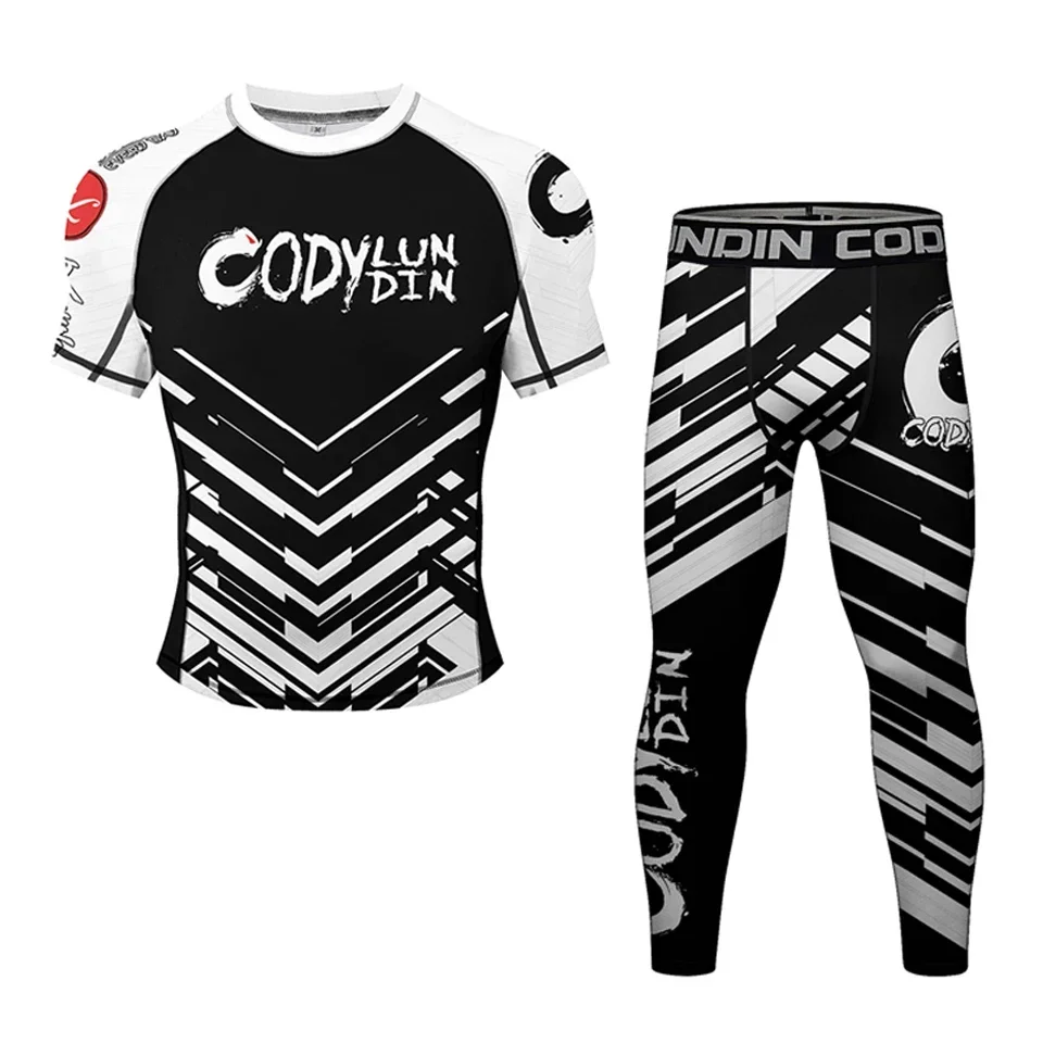 Мужская спортивная одежда для ММА Муай Тай джиу джитсу Рашгард баскетбольная