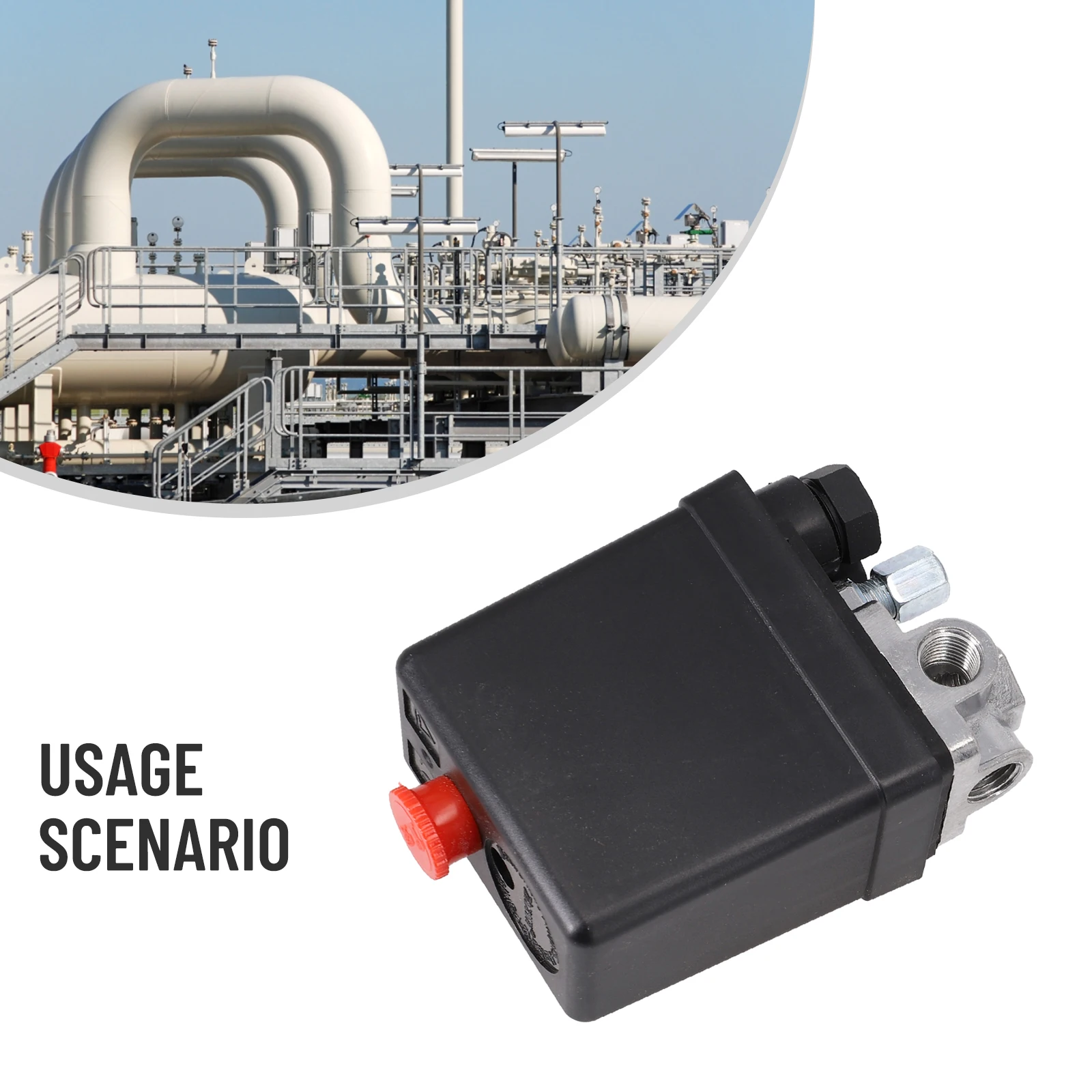 Сверхмощный воздушный компрессор металлический переключатель 240 В 90 фунтов на