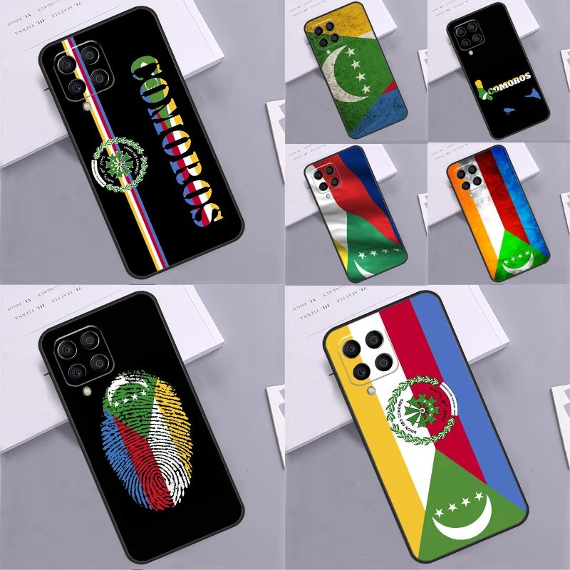 Чехол с флагом Comoros для Samsung Galaxy M14 M34 M54 M31 M13 M33 M12 M32 M52 M11 M21 M35 M53 M55 M15 M06 M16