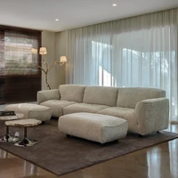 italian minimalist fabric sofa simple modern small family living room combination three or four person comfortable sofa