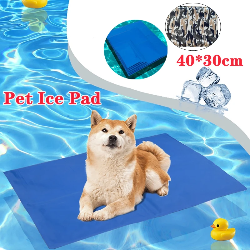 

Dog Cooling Mat Ice Silk Pet Self Cooling Pad Blanket Summer Washable Pad Mat For Dogs Cat Blanket Sofa Breathable Pet Dog Bed