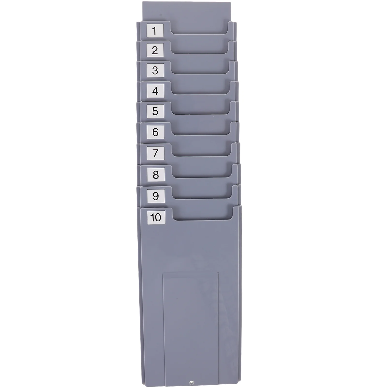 

Punch Hole Staff Clocks Organizer Plastic Multi-grid Cards Holder Rack