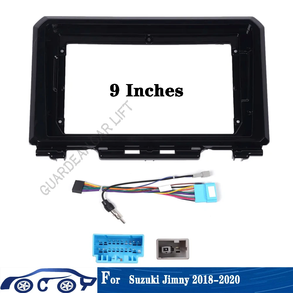 

For SUZUKI Jimny 2018+ 9 Inch Car Radio Android MP5 Player Casing Frame Fascia Stereo Dash 2 Din Head Unit Cover Panel Trim Kit