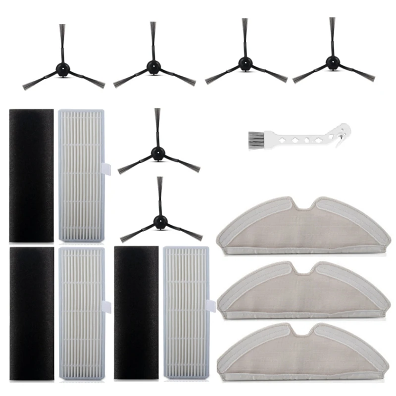 

Side Brush HEPA Filter Mop Cloth Rags Sweeper Accessories For Uoni V980 PLUS