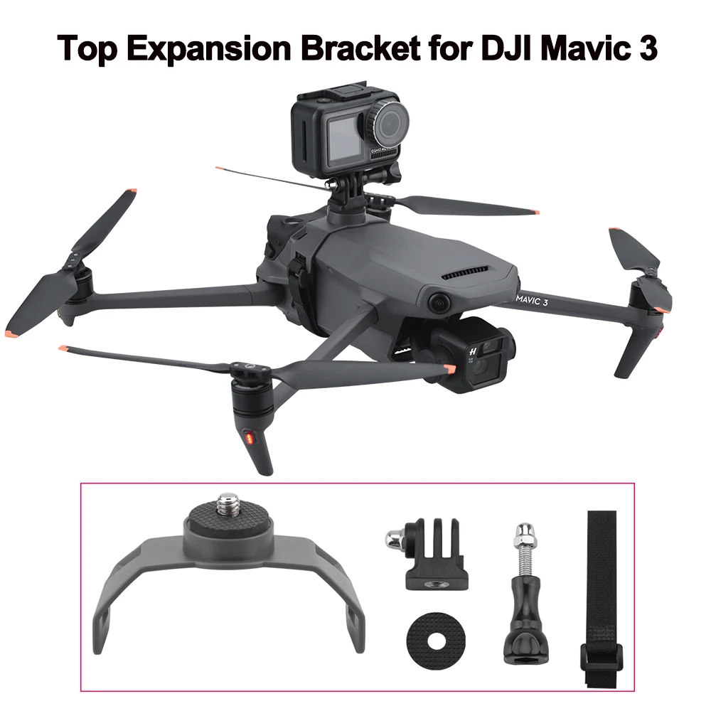 

Верхний расширительный кронштейн для дрона для DJI Mavic 3, подставка для Insta360 One X2 Gopro Hero 10/9/7, экшн 2 камеры, аксессуары для дрона