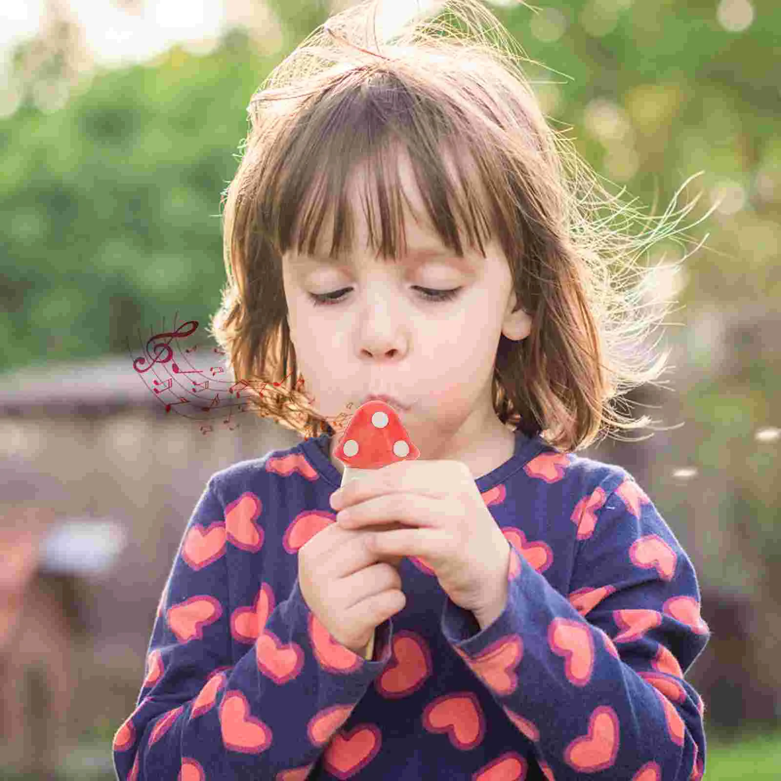 

Ocarina Instrument Mushroom Hole Beginner Wind Ceramic Kids Practice Children Necklace Instruments Musical Flute Toys Music Toy
