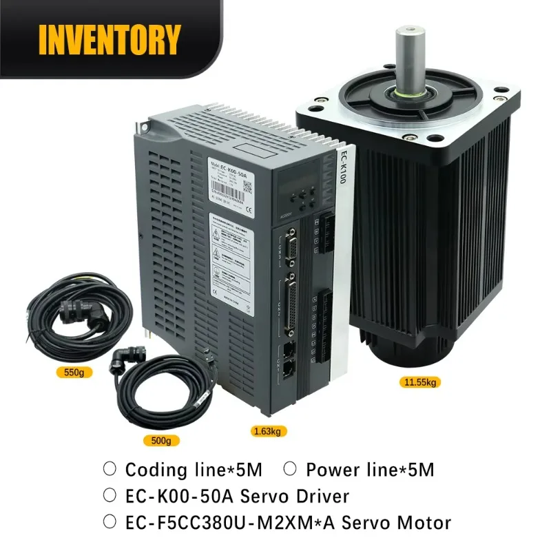 Фото 【Smart】Серводвигатель переменного тока Nema 52 с приводом, 220В, 15Нм, 3.8кВт, 2500 об/мин, RS 485, со склада в ЕС №5