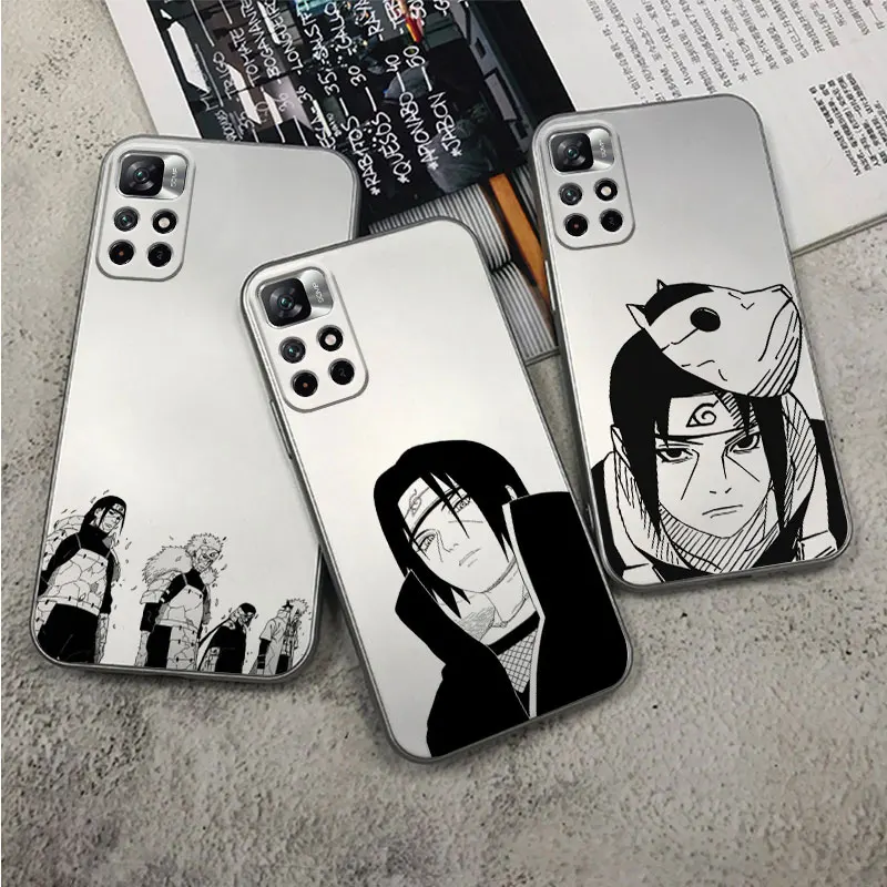 

Itachi Plating Phone Case for Redmi Note 11 10 9S 9 8 7 10C 9A 9C 9T Metallic Feel Silver Silicone Coques