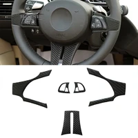 5xcarbon fiber full steering wheel interior cover trim set for bmw z4 2003 2010
