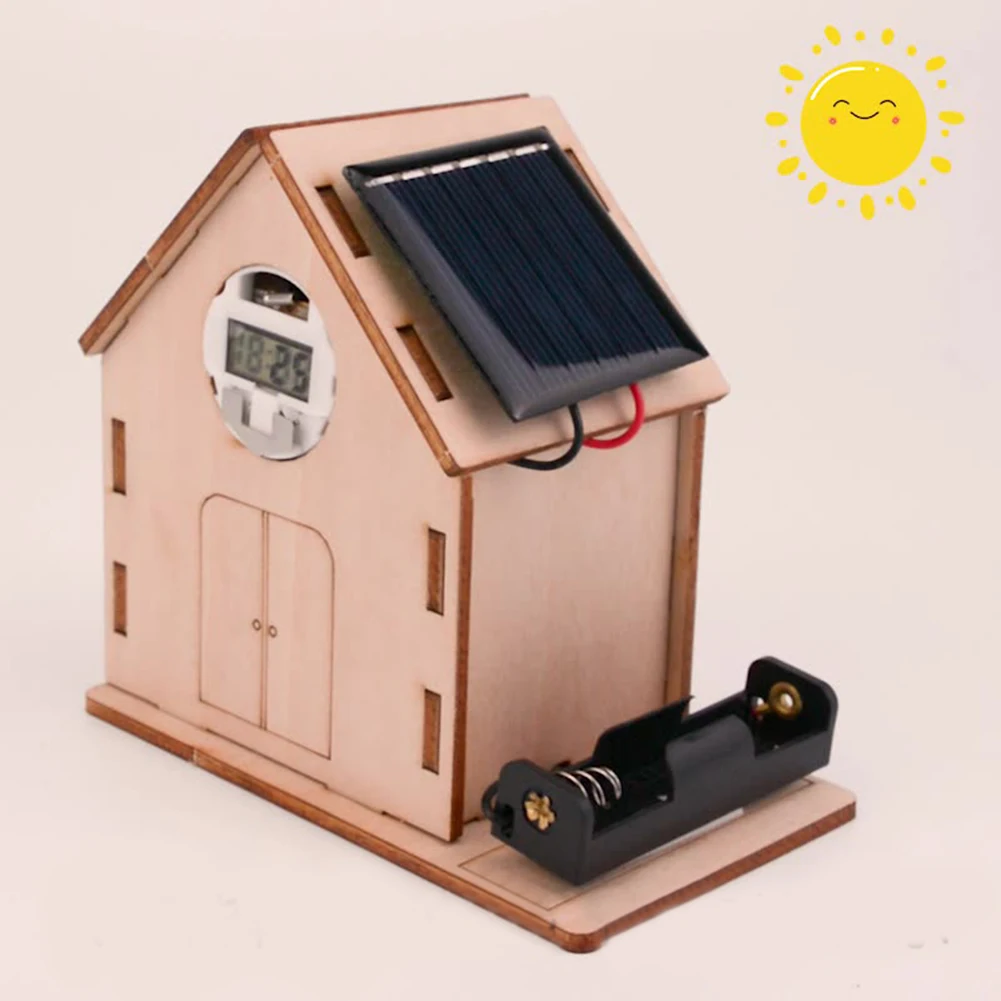 

Steam Experiment Self-made Solar Power Clock Scientific Toys Experimental Equipment Children's Scientific Experimental Toys