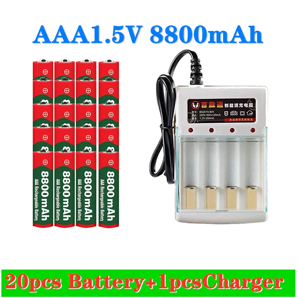 

20 шт., AAA 8800 мАч akku AAA 1,5 В 8800 мАч
