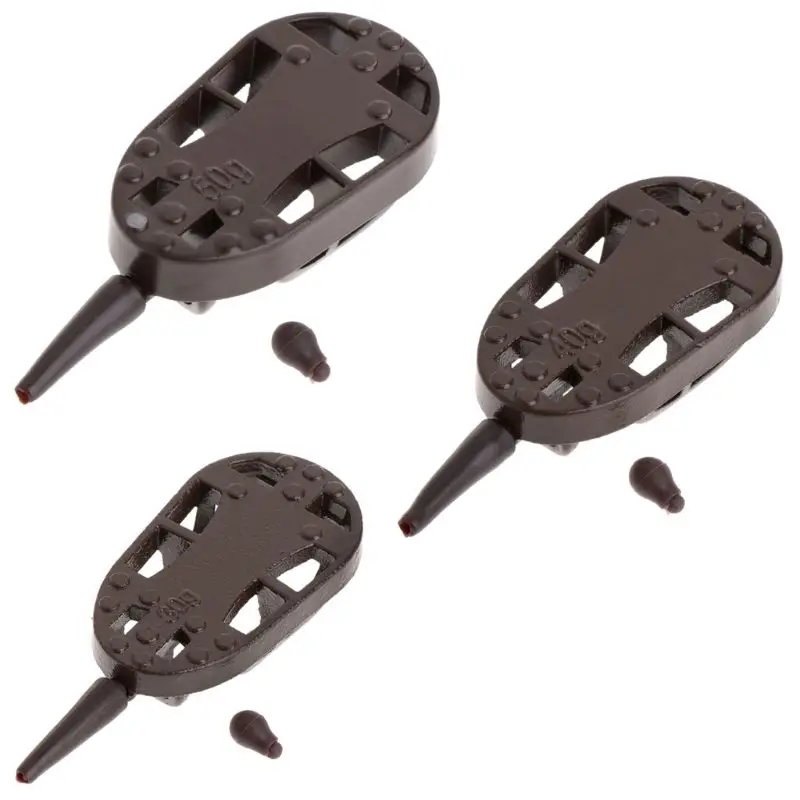 

Fishing Feeder Bait Cage Zinc Alloy 30g/40g/50g Line Method With Bead Accessory Drop Shipping